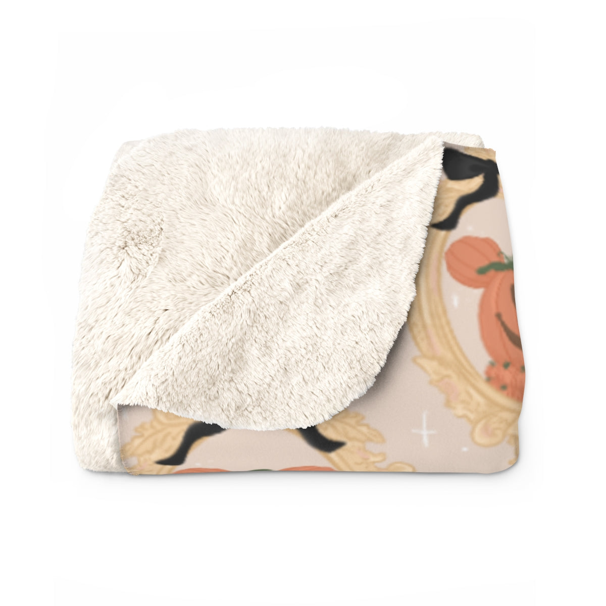 Sherpa Main St pumpkin framed Cozy Blanket - pre order